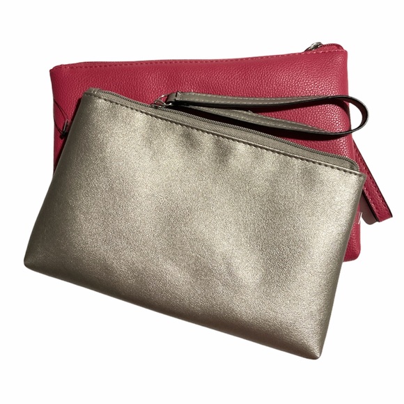 Anna Franco 2 Pieces Cosmetic Case Pouch Wallet Bags - Picture 5 of 8